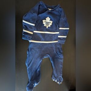 Kids Vintage Toronto Maple Leafs Blue One Piece